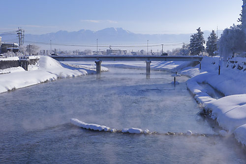 蒸気霧（川霧）